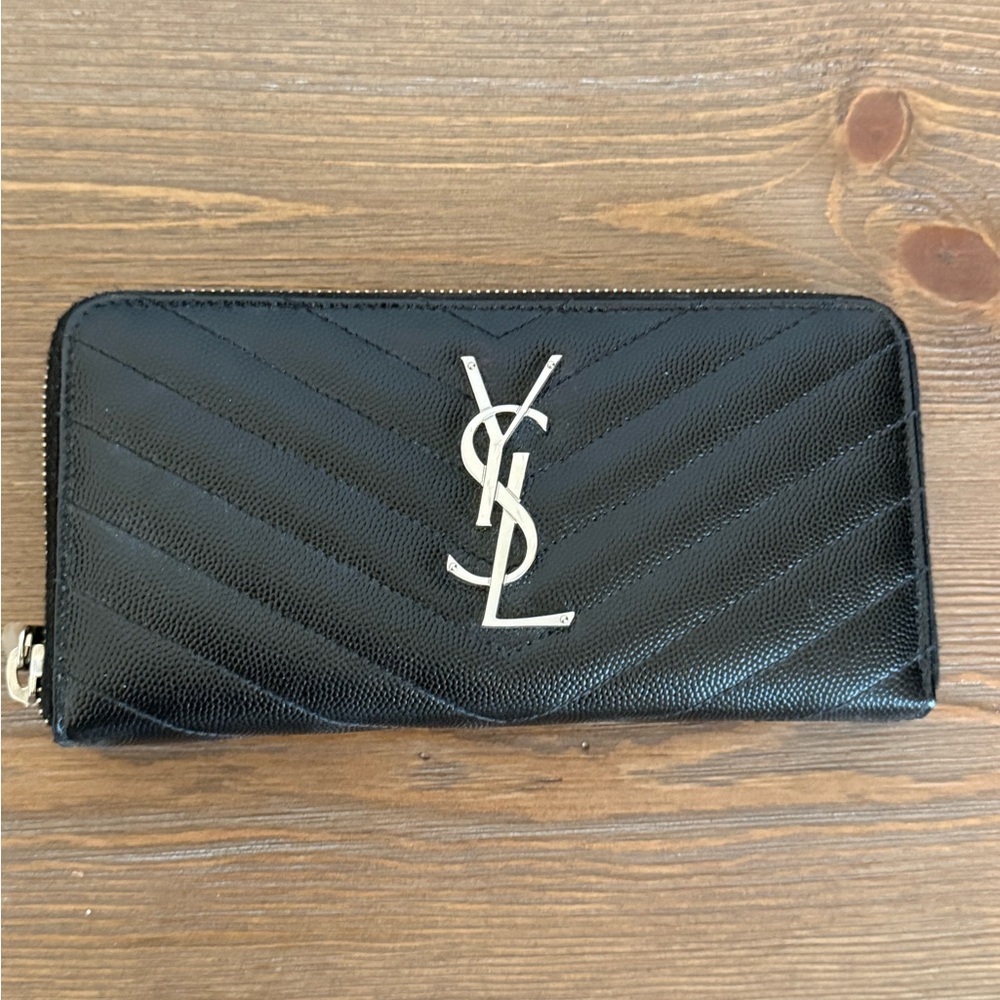 YSL Black Wallet